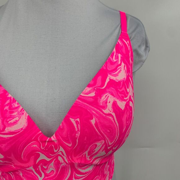 Pink Victorias Secret Bra Womens M Medium Pink Plunge Wireless Push Up Bralette - Picture 4 of 15